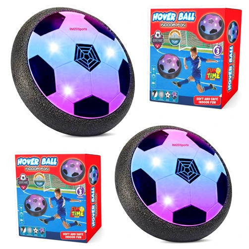 RM251Sports Action-Packed 2-Pack Hover Soccer Ball, LED Lights, Ages 3-16, Glides Smoothly, Foam Bumper, Indoor Soccer Ball & Outdoor, Enhances Coordination & Motor Skills, Boy toys or Girl toys gifts