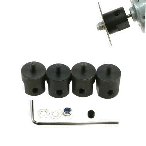 LJLWX Stainless Steel Shaft Sleeve M3-3.17mm/4mm/5mm/6mm Motor Shaft Coupler Sleeve Saw Blade Coupling Joint Connector Saw Adapter Fixed-Wing Model with Low Friction (Inner Diameter : 4mm)