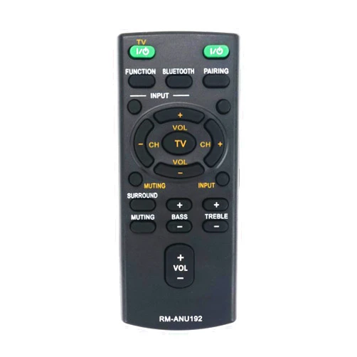ROLLGAN RM-ANU192 Replace Remote Control Compatible with Sony Sound bar SUB SA-CT60BT RM-ANU191 HT-CT60BT