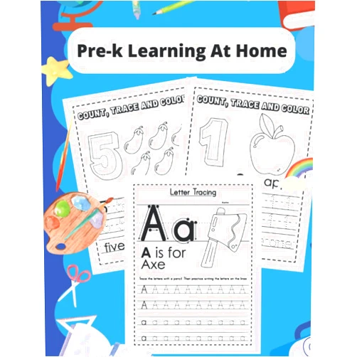 By Barrington Nixon (Author) Pre k Learning At Home: Traceable Letters And Numbers: Letter And Number Tracing Activity Pages, Writing Letters And Numbers Worksheets, Pre-K Letters And Numbers Worksheets