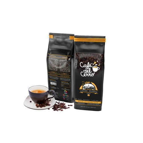Everglobe Cafe Del Cerro, Medium Dark Roasted Coffee, 100% Arabica Coffee from Ecuador (10 oz. Bag)