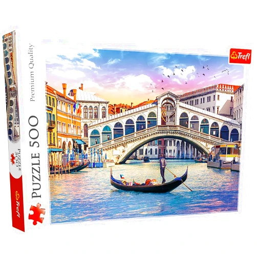 Trefl Rialto Bridge, Venice 500 Piece Jigsaw Puzzle Red 19