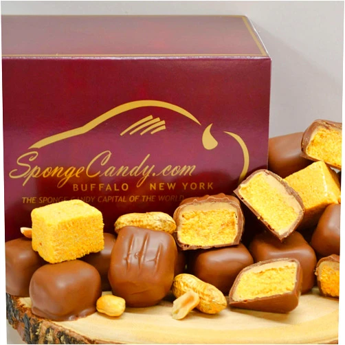 SpongeCandy.com Peanut Butter Milk Chocolate Sponge Candy