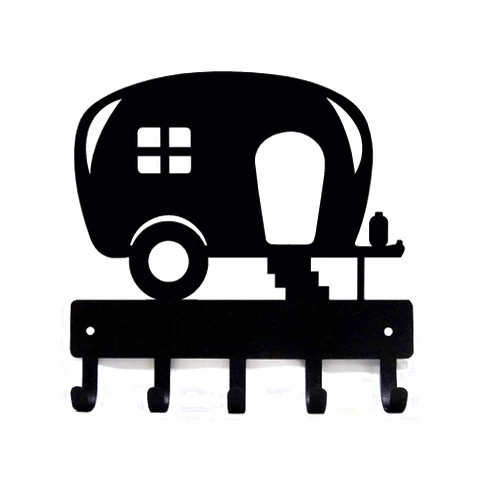 The Metal Peddler Camper Key Rack Holder for Wall - Small 6 inch - Made in USA; Camper Accessories