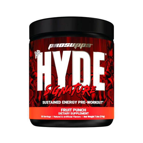 PROSUPPS Mr. Hyde Signature Series Pre-Workout Energy Drink – Intense Sustained Energy, Focus & Pumps with Beta Alanine, Creatine, Nitrosigine & TeaCrine (30 Servings, Fruit Punch)