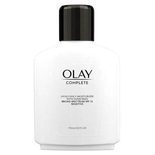 Olay Face Moisturizer, Complete All Day Moisturizer With Sunscreen Broad Spectrum SPF 15 - Sensitive, 4 fl. Oz, 1 unit