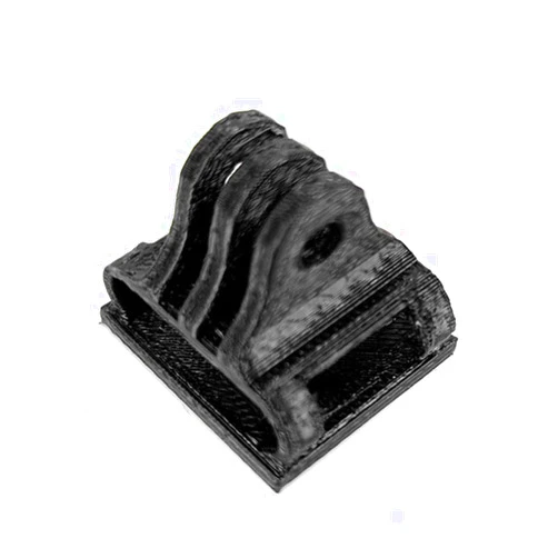 FZLANQ Drone Accessories for Gopro 3D Printed Soft Material 180 Degree Camera Mount for Gopro Action Camera Protection Frame Accessories FPV Racing Drone Replaceable Accessories (Color : Black)