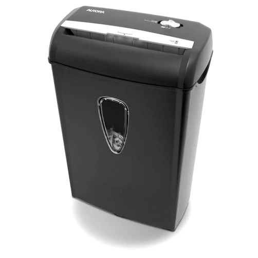 Aurora AS890C 8-Sheet Cross-Cut Paper/Credit Card Shredder with Basket