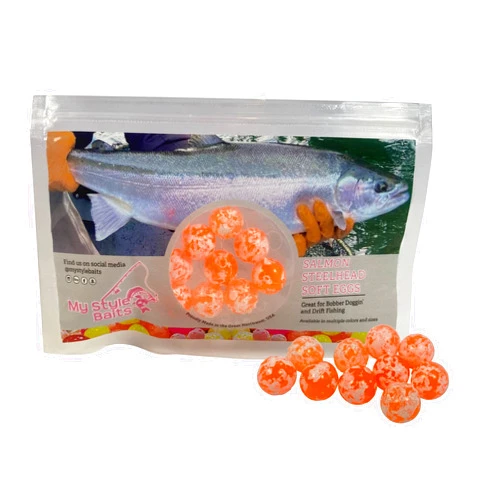 My Style Baits Fishing Beads Artificial Round Float Fishing Eggs for Steelhead Salmon Trout New