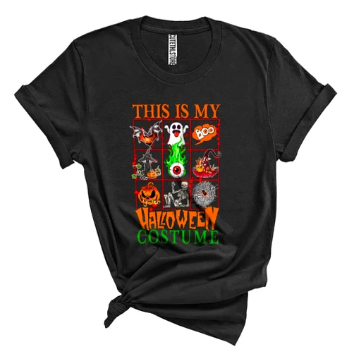 Generic This is My Halloween Costume Scary Funny Halloween Collection Trick Or Treat Ghost Skeleton Pumpkin Unisex T-Shirt