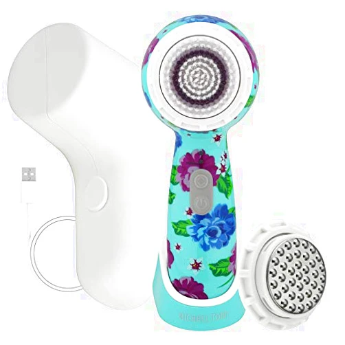 Michael Todd Beauty – Soniclear Petite – Facial Cleansing Brush System – 3-Speeds – Face Cleansing Brush & Exfoliating Face Brush