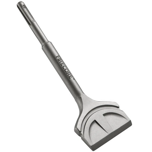 Firecore SDS Plus Chisel, Firecore 3 In. by 7.5 In. Tile Removal Chisel Bits for SDS Plus Rotary Hammer Drill Attachments, Steel Shovel Scaling Flat Chisel Tool for Removing Cement Tile Thinset Mortar Vinyl