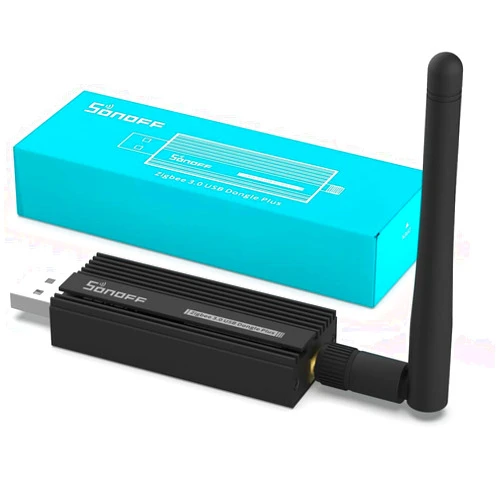 SONOFF Zigbee 3.0 USB Dongle Plus Gateway, Universal Zigbee USB Gateway with Antenna for Home Assistant, IoBroker, Wireless Zigbee 3.0 USB Adapter(1 Pack)