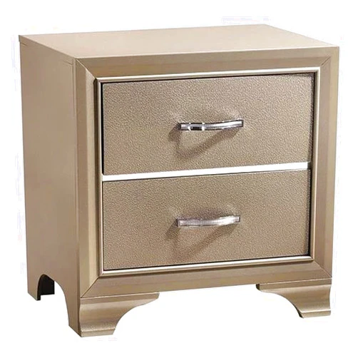 Coaster Home Furnishings Beaumont 2-Drawer Rectangular Nightstand Champagne