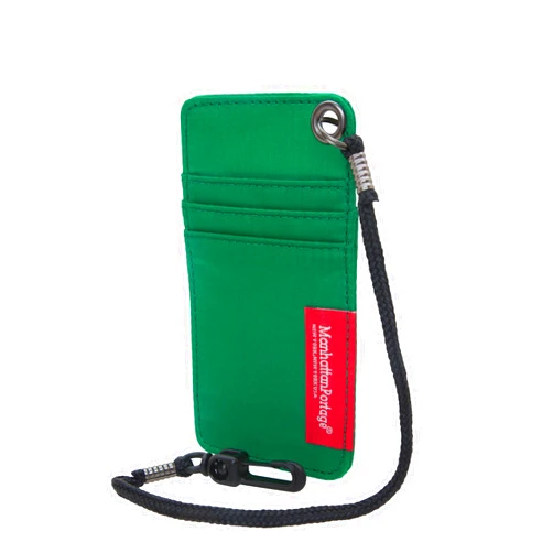 Manhattan Portage City Tech Id Case ( Green, One Size, Water Resistant, ID Compartment, Clear, Credit Cards, MetroCard, Business Cards, Loop, 210D, Traveler )