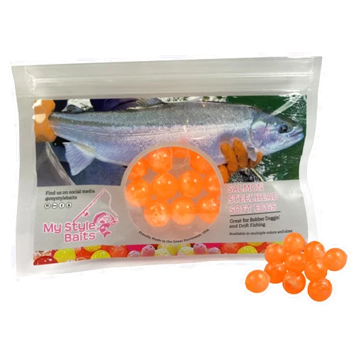 My Style Baits Fishing Beads Artificial Round Float Fishing Eggs for Steelhead Salmon Trout