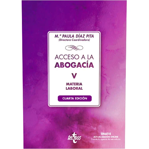 Spanish Edition by Mª Paula Díaz Pita (Author), Francisco Javier Calvo Gallego (Author), Ana María Chocrón Giraldez (Author), Jesús Cruz Villalón (Author), Amparo Esteban Gómez (Author), José Manuel Gómez Muñoz (Author), Juan Manuel Moreno Díaz (Author), Mª Luisa Pérez Guerrero (Author), Patrocinio Rodríguez-Ramos Velasco (Author), Miguel C. Rodríguez-Piñero Royo (Author), Rosa María Sánchez Carretero (Author) & 8 more Format: Kindle Edition Acceso a la abogacía-V-Laboral: Tomo V. Materia laboral (Derecho - Biblioteca Universitaria de Editorial Tecnos) (Spanish Edition)