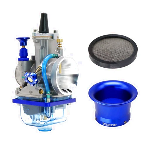 ZSDTRP PWK 26MM 4T Carburetor with Air Filter Fit for Universal Motorcycle 100cc to 150cc Pit Dirt Bike ATV Predator Enduro Off Road Quad Scooter Power Jet Carb