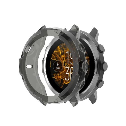 FitTurn TPU Case Compatible with Suunto 7 Watch Screen Protective Case Soft Shell Anti Scratch Skin Cover Special for Suunto 7 Smart Watch Screen Protective Case Cover Slim Guard Thin Bumper Shell Scratches