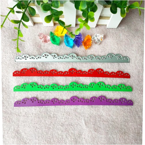 Generic Lace Long Strips Cutting Dies Cut Metal Scrapbooking Stencils Die for DIY Embossing Photo Album Decorative/DIY Paper Cards Making Crafts L740