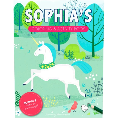By Tiffany Desmond (Author) Sophia's Coloring & Activity Book: A Personalized Gift For Sophia - Her Name on Every Page (Personalized Coloring Pages)