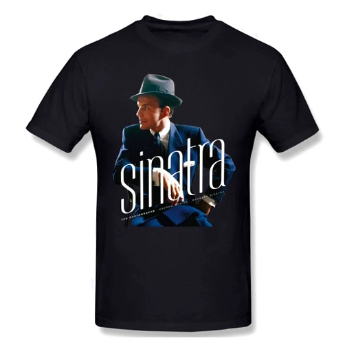 TTGHGH Frank Sinatra Classic Sinatra Comfortable Mans Tops Short Sleeve Tee Shirt（4X-Large） Black