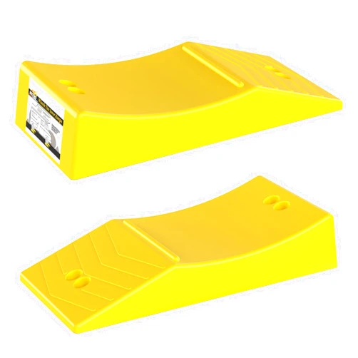 Eazy2hD Car Wheel Ramp Compatible with RV Leveling Blocks–Tire Saver Ramp Trailer Wheel RV Flat Tire Lift Ramp, Concave Portable Ramp, 2 Pack