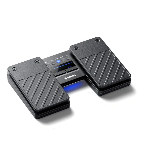 Donner Wireless Bluetooth Page Turner Pedal for iPad Tablets Phone Foot Pedal, Black