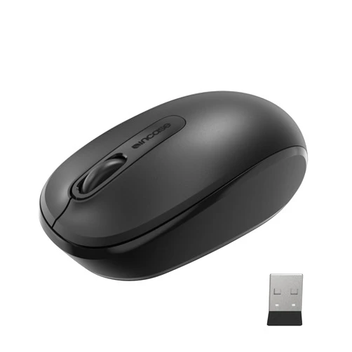 Incase Wireless Mobile Mouse 1850 – Designed by Microsoft – Compact, Comfortable, Right/Left Hand Use, 6-Month Battery Life, Nano Transceiver, Works with Mac/Windows 8/10/11 (Black)