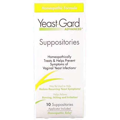 Perry Ellis Yeast-Gard Advanced Homeopathic Suppositories 10 ea (Pack of 2)