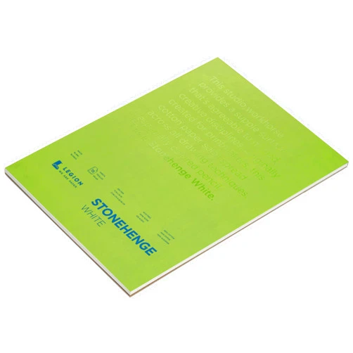 LEGION Stonehenge 100% Cotton Medium Weight Pad, White, 11 x 14 inches, 250gsm, 15 Sheets for Dry Media