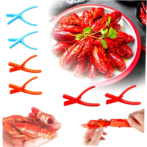 Generic Crawfish Peeler, Crawfish Sheller Tool, Shrimp Peeler and Deveiner Tool, Crawfish Sheller for Peeling Cooked Shrimp Tails, Simple and Convenient Without Dirtying Your Hands 6pcs