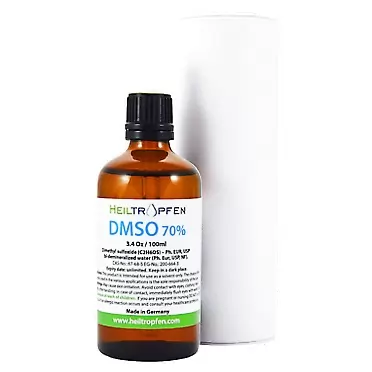 Heiltropfen 70% DMSO - Pharmaceutical Grade, Dimethyl sulfoxide Liquid (3.4 Oz - 100ml), High Purity, No Odor, Heiltropfen® DMSO Liquid 70/30
