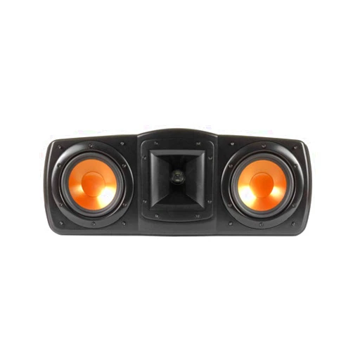 Klipsch Synergy Black Label C-200 Center Channel Speaker for Crystal-Clear Dialogue and Vocals with Proprietary Horn Technology, Dual 5.25” High-Output Woofers, and Dynamic 1” Tweeter in Black