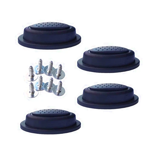 ZAYOIZY 2 Pair Luggage Side Feet Suitcase Bracket Foot Replacements Luggage Case Legs with Screws, Anti-Slip Foot Nails, Travel Case Foot Studs, DIY Project