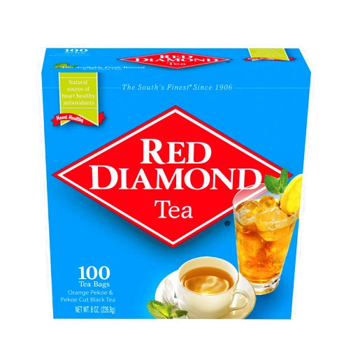 Red Diamond Iced Tea Bags, Single Serving Iced Tea or Hot Tea, Delicious and Freshly Brewed Taste, Special Premium Blend, 100 Single Serving Bags (12 Pack - 1200 Count)