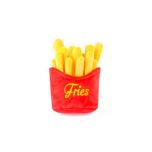 P.L.A.Y. PET LIFESTYLE AND YOU P.L.A.Y. Cute Plush Dog Toys - Fast Food Themed Durable Squeaker Chew Toy, Great for Puppies & Small, Medium, Large Dogs - Machine Washable, Recycled Materials (American Classic French Fries, X-Small)