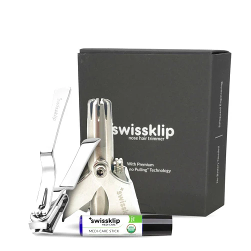 Swissklip Nose Hair Trimmer for Men I Manual Nose Hair Trimmer for Women I Professional Nail Clippers for Ingrown Toenail I Nail Clippers for Men I Natural Solution for Healthy Nails