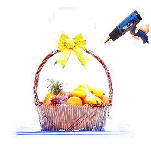 LazyMe Shrink Wrap Bags, Extra Large Jumbo Shrink Bags Clear Cellophane Bags for Gift Baskets - 35 x 44 Inch Easter Basket Bags (10 pcs, XL)