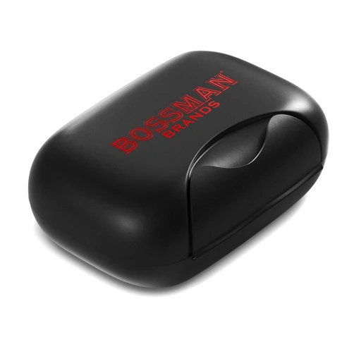 Bossman Travel Soap Container - Bar Soap Holder Box - Travel Soap Saver Case - Men's Traveling Size Toiletries (Black)