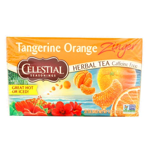 Celestial Seasonings Tangerine Orange Zinger Tea, 20 ct