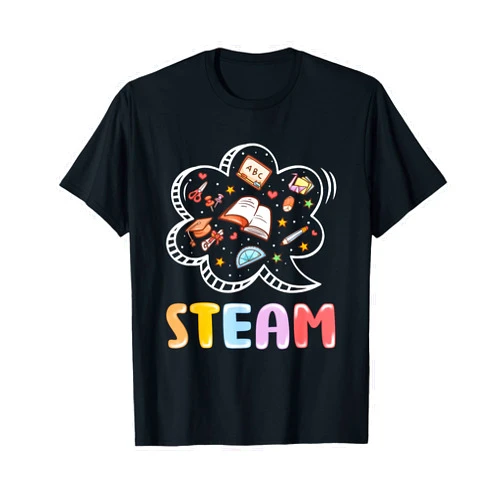 Steam Back To School STEAM Squad Back To School First Day STEAM Teacher Student T-Shirt