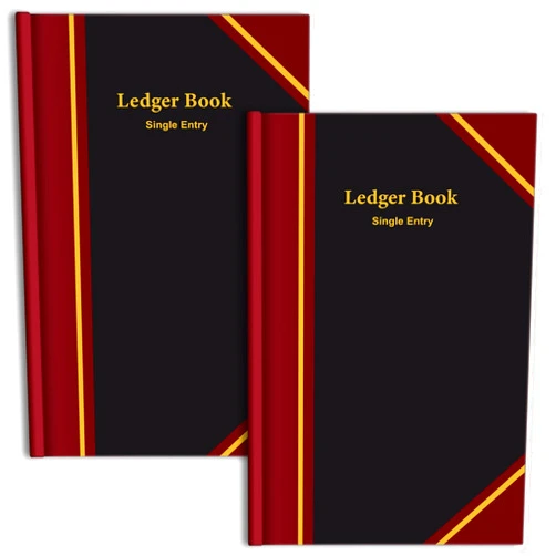 Jetec 2 Pcs Black Ledger Books for Bookkeeping 11.4 x 7.5 Inches Accounting Book Accounting Notebook for Tracking Money, Expenses