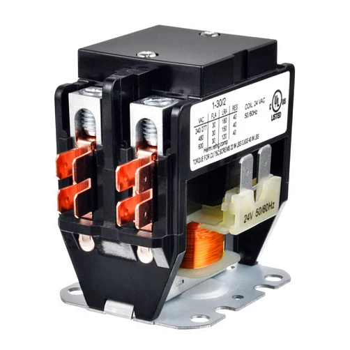 BOJACK 2 Poles FLA 30 Amp Coil 24 VAC Air Conditioner Condenser Compressor Contactor Motor Definite Purpose AC Contactor