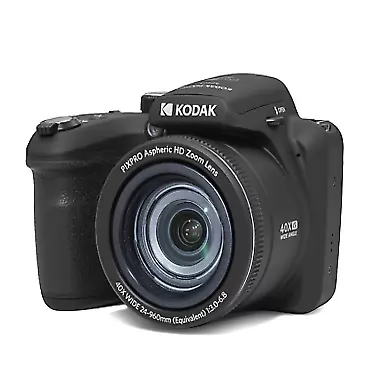KODAK PIXPRO Astro Zoom AZ405-BK 20MP Digital Camera with 40X Optical Zoom 24mm Wide Angle 1080P Full HD Video and 3