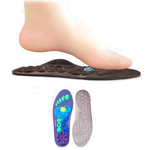 Generic Acupressure Insoles for Men and Women, Magnetic Acupressure Insoles, Orthopedic Acupoint Massage Insoles with Magnetic Technology, Acupressure Massage Insoles, for Relieve Tired (Blue S)