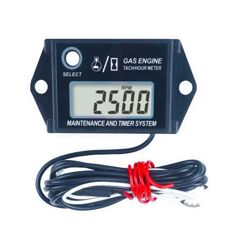 Runleader Digital Hour Meter Tachometer, Maintenance Reminder, Max RPM Recall, Use for ZTR Lawn Mower Tractor Generator Marine Outboard ATV Jetski Motor Motorcycle Snowmobile and Gas Powered