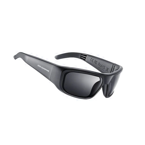 OhO sunshine OhO Smart Glasses,Polarized Sunglasses with Bluetooth Speaker,Athletic/Outdoor UV Protection and Voice Control,Unisex(Grey Lens)