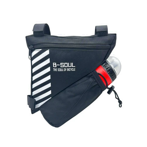 UPANBIKE Bike Frame Bag Bicycle Water Bottle Holder 1.5L Bike Front Tube Bag Bicycle Saddle Bag with Water Bottle Holder Bicycle Accessories(Water bottle is not included)