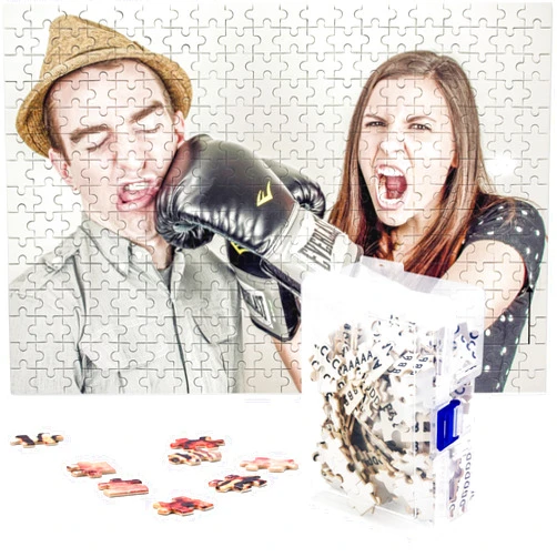 Dargr Custom Jigsaw Puzzle from Photos 1000/500/300 Pieces,Customized Personalized Wooden Puzzle Gifts for Family,Wedding,Friend 300pcs(15.7